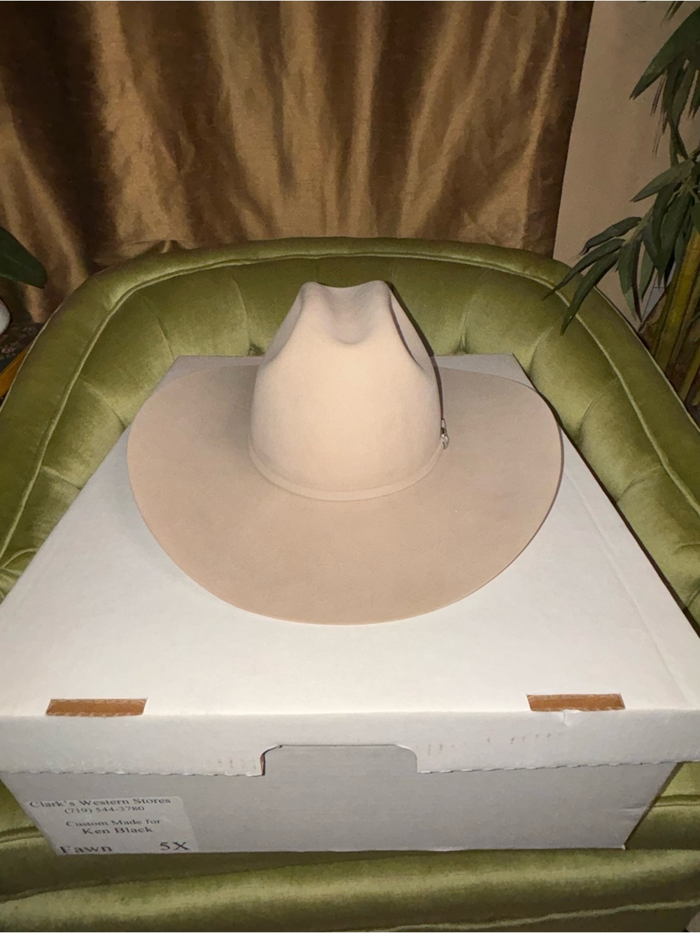 New Custom made 5X Greeley Hat Works W/ Original Box And custom Highlights 7 1/8 - Picture 12 of 12